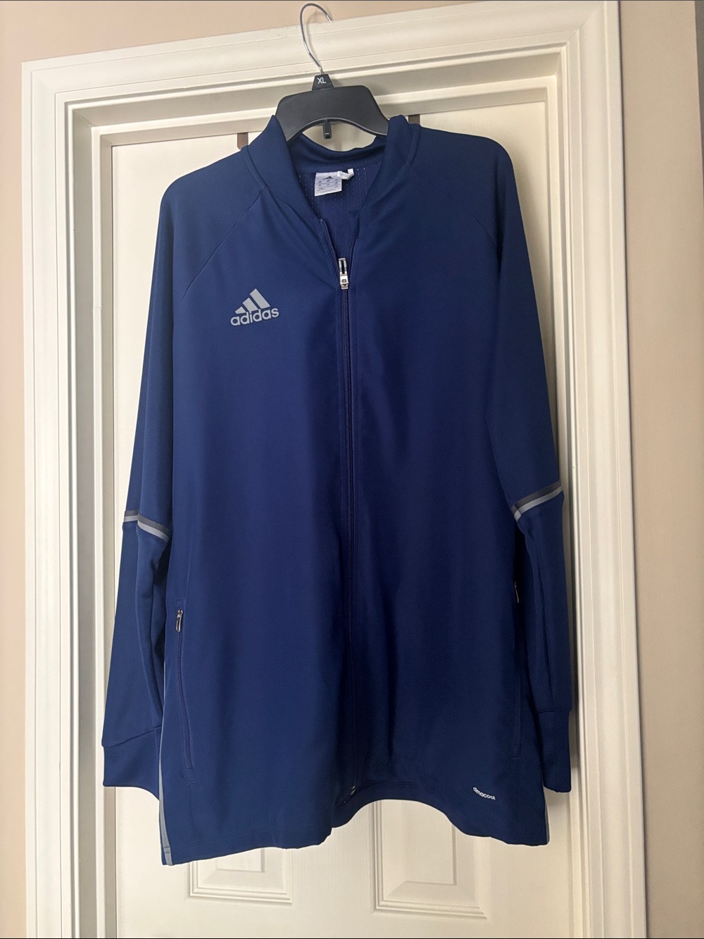 2XL Men’s adidas Navy Blue Full-Zip light weight climacool jacket